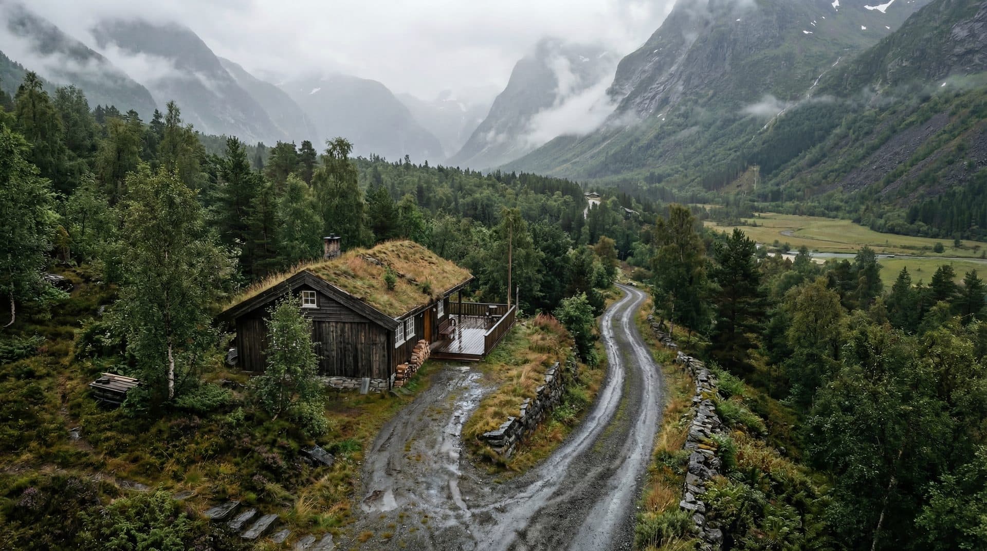 Høydroneskudd hyttefelt, høst