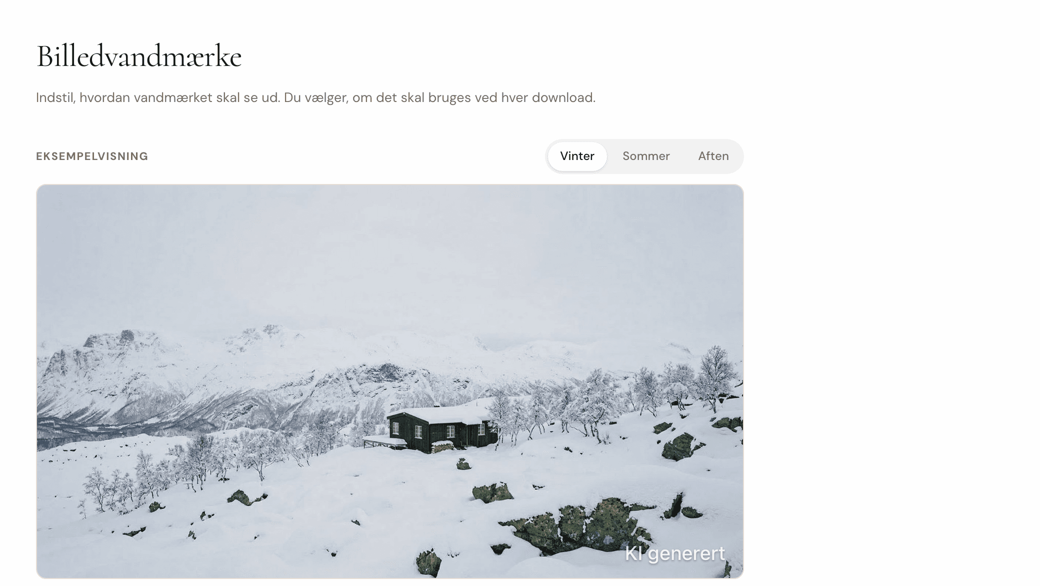 Vevera merkingsdesigner - forhåndsvisning